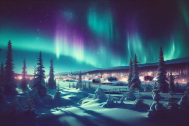 Die nächtliche Pracht von Kiruna, Schweden – ein Paradies für Aurora-Liebhaber