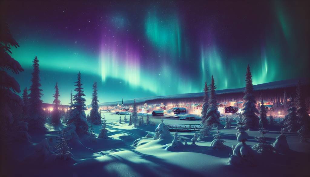 Himmlische Nordlichter: Die Schönheit Kirunas im schwedischen Winter