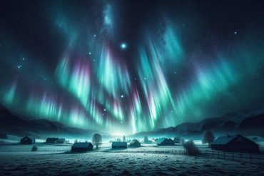 Das atemberaubende Schauspiel der Natur: Nordlichter über Ivalo, Finnland